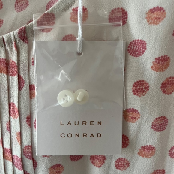 New LC Lauren Conrad SunSplashed Flower Babydoll Tank Top, Size Large - Picture 3 of 4